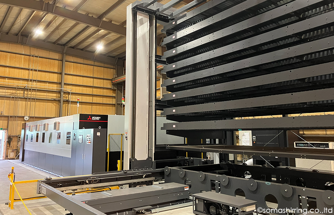 三菱電機ML6030GXL-F80と北川精機ストッカー